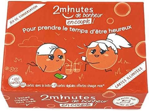 2 Minutes DE Bonheur en Couple ! Le Seul Jeu de Questions aux Cartes illimitées ! | Lauréat du Prix des Couples 2023 ! | Jeu de Couple