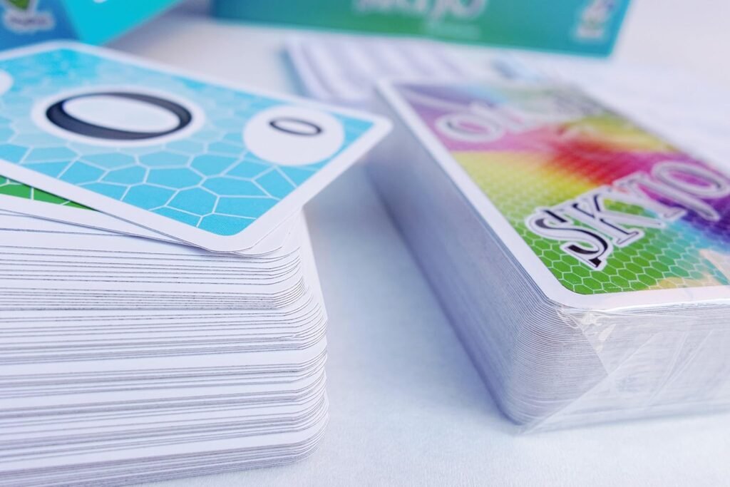 Découvrez SKYJO de Magilano, le jeu de cartes idéal pour des soirées amusantes en famille ou entre amis. Ce jeu de société, adapté aux petits et aux grands, allie simplicité et stratégie pour des moments inoubliables.