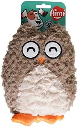 Aimé | Jouet pour Chien Hiboubou 25 cm | Jouet Chien En forme de Hibou | Peluche pour Chien Toutes Tailles et Tous Âges | Facile à Ranger et à Transporter