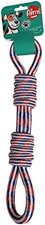 Aimé | Jouet pour Chien | Jeu pour Chien Corde à Noeud | Double Noeud 35 cm | Facile à Ranger et à Transporter | Pour Chiens de Tout âge et Toute Taille | Pour des moments de Jeux et de Partage
