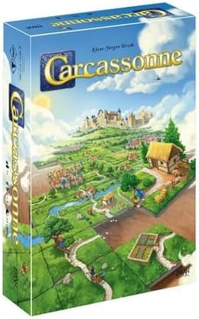 Asmodee - CARCASSONNE - Unbox Now - Jeu de Société Moderne pour Enfants dès 7 Ans - 2 à 5 Joueurs - A Jouer en Famille - 35 Min - Niveau Facile - Construis le Plateau de Jeu à Mesure - En Français