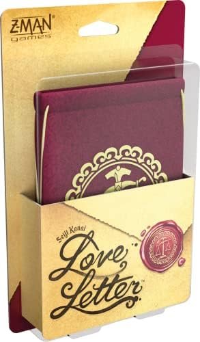 Asmodee - LOVE LETTER - Jeux de Société pour Enfants dès 10 ans - Jeux de Cartes et Déduction - Faites Parvenir une Lettre d'Amour - 2 à 6 Joueurs - 20 Min - Version Française - Z-Man Games