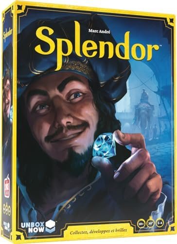 Asmodee - SPLENDOR - Unbox Now - Jeu de Société dès 10 ans - Version Française - Jeu de Réflexion & Statégie en Famille - Devenez un Marchand de la Renaissance - 2 à 4 joueurs - 30 minutes