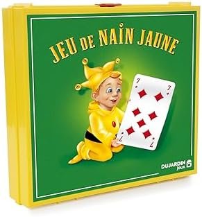Dujardin – Le nain jaune – Jeu de société – Jeu de cartes – Jeu classique – Le véritable jeu du Nain Jaune – Se joue en famille et entre amis – 3 à 8 joueurs – Dès 7 ans