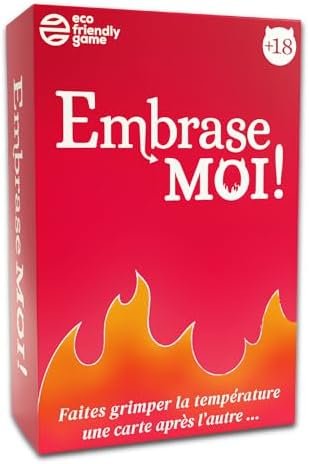 EMBRASE MOI ! - Le Jeu Coquin pour Pimenter Votre Couple - Faites Grimper la Température Une Carte après l'autre - Jeu de société Adulte - Jeu Couple - Cadeau Couple