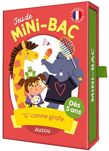 Editions AUZOU - Jeu du Mini-Bac - g Comme Girafe