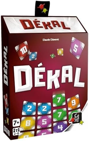 GIGAMIC DEKAL - Jeu d'ambiance - Jeu de société à la mécanique du taquin revisitée - Un Jeu addictif et pour Tous Niveaux - De 2 à 6 Joueurs - Dès 7 Ans !