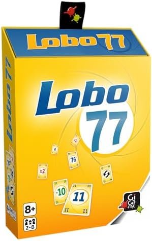 GIGAMIC- Jeu de Cartes-Lobo 77, 8 ans to 99 ans,AMLOBO, Jaune