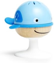 Hape Jouet en Bois Hochets Bébé Animaux Marins à Ventouse - 3 Jeux d'Éveil pour Bébé Fille et Garçon - Baleine, Pieuvre, Tortue Musicale - Jouets Sensoriels, Anneaux Dentition pour les Bébés