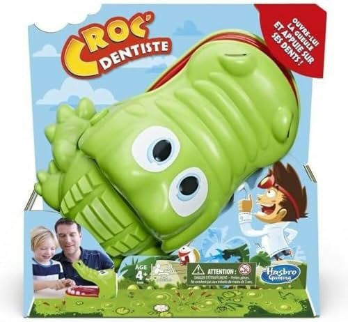 Hasbro Gaming Croc' Dentiste - Jeu de société pour Les Petits - Jeu Fun -4 Ans et Plus- Version française