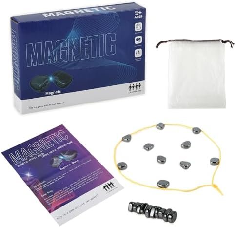 Jeu d'échecs magnétique avec Effet Aimant, Jeu Aimant Magnetic Amusant pour familles, Jeux aimants magnétique éducatif et Dames. Accessoire de fête avec pièces aimantées pour réunions familiales.