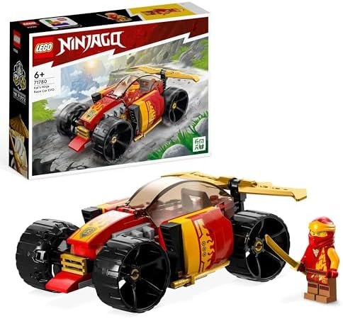 LEGO Ninjago 71780 La Voiture de Course Ninja de Kai – Évolution, Jouet Voiture de Course 2-en-1, pour Véhicule Tout-Terrain, Jeu Garçons et Filles Dès 6 Ans