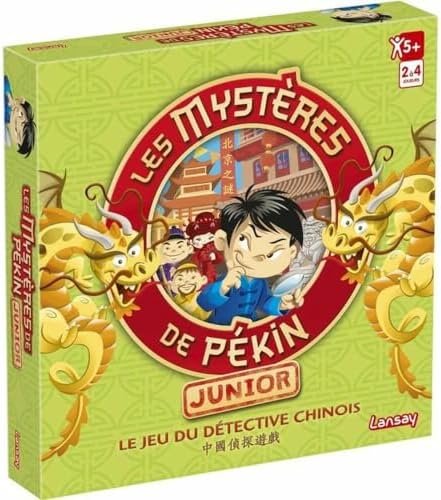 Lansay - LES MYSTERES DE PEKIN - Edition Junior - Jeu de Société d'Enquête pour Enfants dès 5 Ans - 20 Enigmes à Resoudre - A jouer en Famille ou entre Amis - 2 à 4 Joueurs