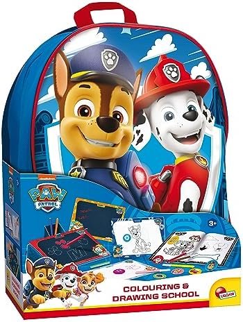 Lisciani - La Pat'Patrouille - Ecole de Dessin et de Coloriage - Sac à Dos - Jeu Créatif - Apprendre à Dessiner et Colorier - Pour Enfants à Partir de 3 ans