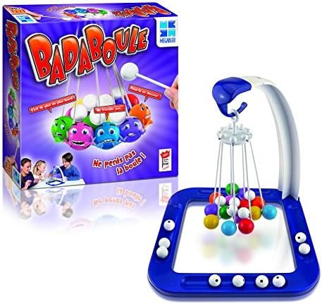 Megableu - BADABOULE - Jeu de Société Délirant pour Enfants dès 5 ans - Jeu d'Adresse et d'Ambiance - Ne Perdez pas la Boule ! - A Jouer en Famille ou Entre Amis - 2 à 4 Joueurs - Version Française