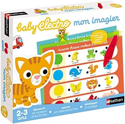 Nathan – Baby Electro mon imagier – Jeu d'apprentissage – Jeu électronique – Apprends tes premiers mots avec Baby electro – Dès 2 ans