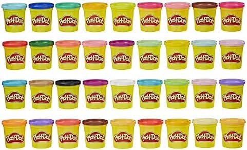 Play-Doh Mega Pack de 36 pots de 84 g de Pâte à Modeler avec Couleurs Assorties, Jeu Éducatif dès 2 Ans, Jeux Créatifs, pour Filles et Garçons