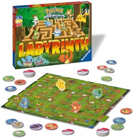 Ravensburger – Jeu de réflexion société Classique – Labyrinthe Pokémon - Enfant et Famille – 2 à 4 Joueurs dès 7 Ans – Mixte – 26949 (Multilingue – Français Inclus)
