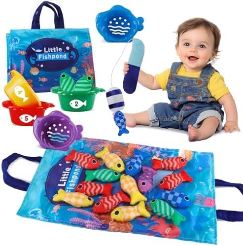 Rincalivestra Jouet Bebe 1 an Jeux Montessori 1 an Pêche a la Ligne pour Enfant 1 2 3 Ans Fille Garçon Jouet Cadeau Enfant 1 an Cadeau Bebe 1 an Jouet Enfant 1 2 3 an