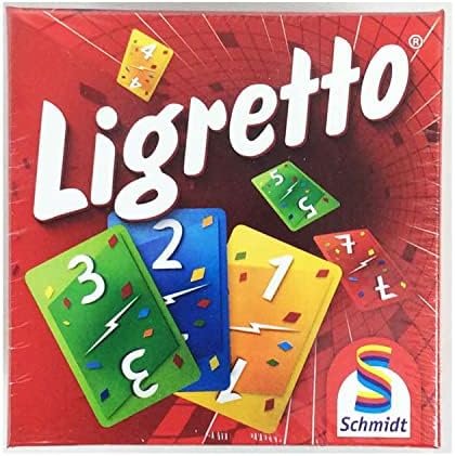 Schmidt , Ligretto Red , Card Game , Ages 8+ , 2 to 4 Players , 15 mins Minutes Playing Time