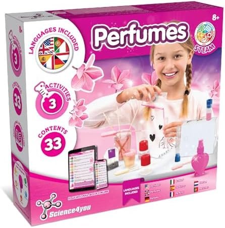 Science4you Usine de Parfums - Créez Votre Parfums pour Enfants, Kits Éducatifs de Sciences et Jeu avec Expériences Scientifiques pour Enfant, Jouets STEM, Cadeau pour Fille de 7 8 9 10+ Ans