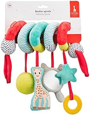 Sophie la Girafe - Boulier Spirale Jouet Poussette 230831, Multicolore, 6 Unités