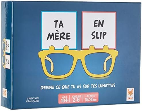 TOPI GAMES - Ta Mère En Slip - Jeu de société - Jeu de cartes - A partir de 10 ans - 2 à 6 joueurs - TMS-439010 - Version Française