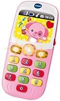 VTech - Baby Smartphone Bilingue Rose, Téléphone Bébé, Jouet d'Éveil - Version FR