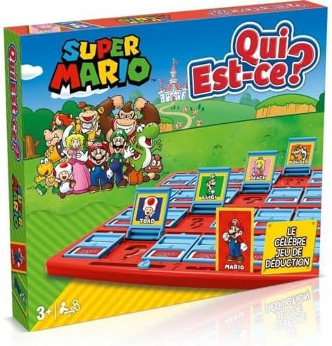 Winning Moves - Qui est-ce ? Super Mario - Jeu de société - Jeu de Plateau - A partir de 6 ans- Version française