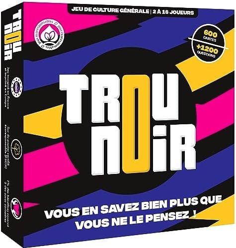 ATM Gaming Trou Noir - Jeu de Societe - Jeu d'ambiance et de Stratégie - Quiz Culture Générale Entre Amis ou en Famille - Jeu de Société Adulte - Jeu de Cartes dès 14 Ans