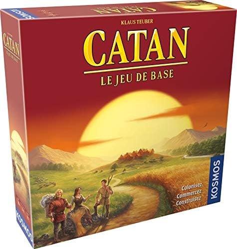 Asmodee - Catan : Jeu de Base - UNbox Now - Jeu de Société pour Adultes et Enfants dès 10 Ans - 3 à 4 Joueurs - 75 Min - Jeu de Stratégie et de Négociation Immersif - Version Française - Kosmos