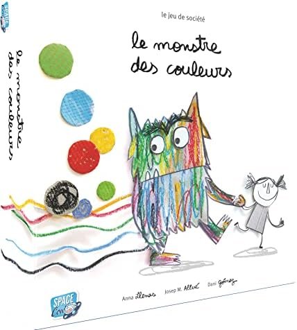 Asmodee - Le Monstre des Couleurs - Jeu de Société Educatif pour Enfants dès 3 Ans - pour Apprendre Les Emotions - Inspiré du Livre 2 à 5 Joueurs - 20 Min - en français - SpaceCow
