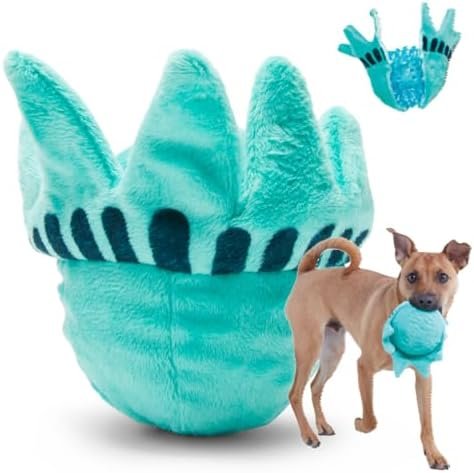 Barkbox pour Chien Lady Liberty Ball 2 en 1 – en Peluche couineur pour Grands Chiens | Liberty Ball – Grand