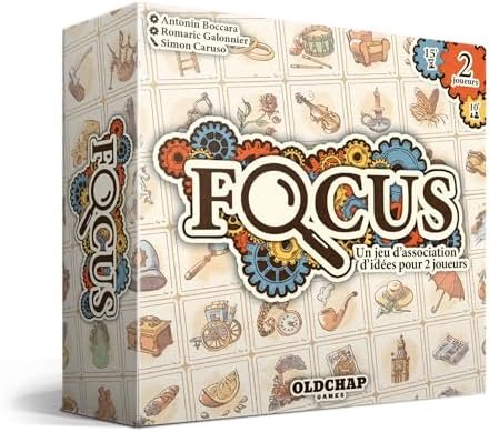 Blackrock Games Focus - OLDCHAP Games Jeu de société - Association d'idée pour 2 Joueurs - Univers de Sherlock Holmes - dès 10 Ans - en Duo - Jeu coopératif