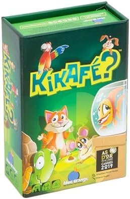 Blue Orange - Kikafé - Jeu de Carte de Rapidité, Mémoire et Ambiance avec des Animaux - Multijoueurs - Jeu Drôle et Fun en Famille avec les Enfants - À partir de 6 ans
