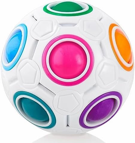 CUBIDI® Originale Boule Magique Arc en Ciel I Jouets d'activité et de développement I Magic Rainbow Ball I Le Puzzle 3D Casse-tête pour Filles et garçons à partir de 6 Ans