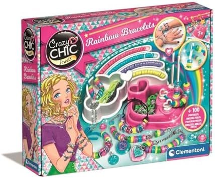 Clementoni : Mon atelier de création de bracelets 7 ans + - Bijoux DIY enfant - kit créatif