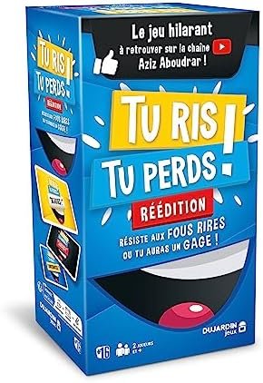 Dujardin – Tu ris Tu perds – Jeu de société – Jeu de cartes – Jeu d’ambiance pour adultes, ados – Fous rires garantis – 2 joueurs et plus – Dès 16 ans