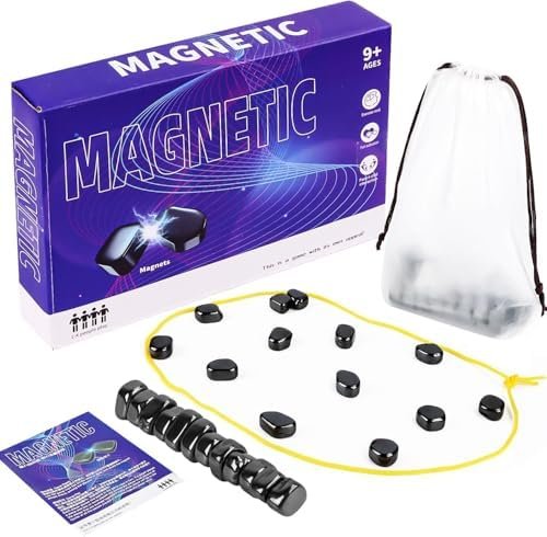 Échiquier magnétique ZITUZY - Jeu d'échecs de combat magnétique - Jeu d'échecs de voyage magnétique - Pour réunion de famille (2 joueurs, à partir de 6 ans)