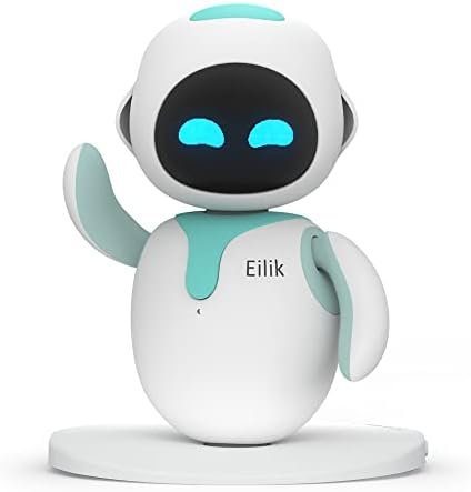 Eilik Bleu - Robot de Compagnie pour Les Enfants et Les Adultes : Votre Partenaire Interactif avec des Mises À Jour Constantes, Débordant d’émotions, Un pour Garçons et Filles.