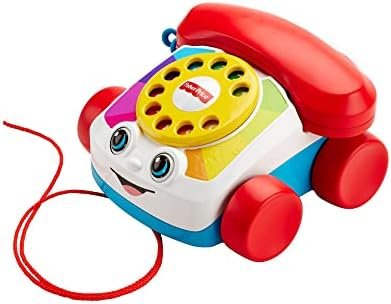 Fisher-Price Mon Téléphone Mobile Jouet bébé, Cadran factice Rotatif, pour Apprendre Les Chiffres et Les Couleurs, 12 Mois et Plus, FGW66