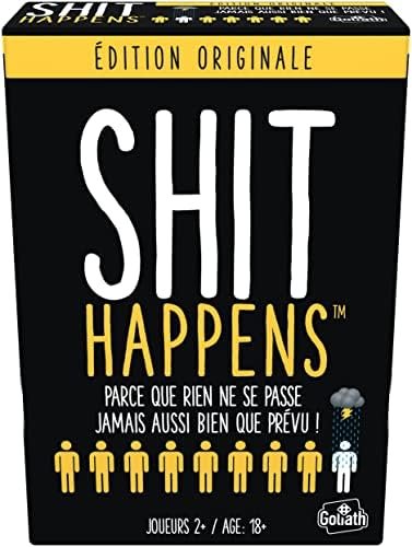Goliath - Shit Happens - Original - Jeu de Cartes de Société Adulte - Délires et Rigolades - A Jouer entre Amis - Idéal Pour Des Soirées Culte - A partir de 2 joueurs - A partir de 18 ans