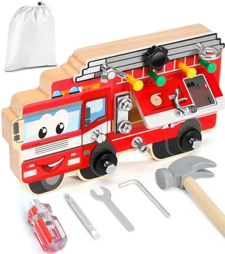 Gontence Montessori 3 4 Ans - Jouet Enfant 3 4 5 6 Ans - Planche Montessori - Jouet en Bois Fille Garcon - Parcours Motricité Fine Enfantt