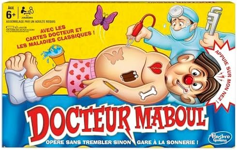 Habro Gaming Docteur Maboul, Jeu de Société Électronique Cartes et Bobos Rigolos, Activité pour Enfants dès 6 Ans, Amusants pour Filles et Garçons