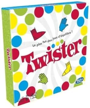 Hasbro Gaming Twister, Jeu de Société et d’Équilibre pour Enfants dès 6 Ans et Adultes, Jeu de Groupe pour Intérieur, Version Française