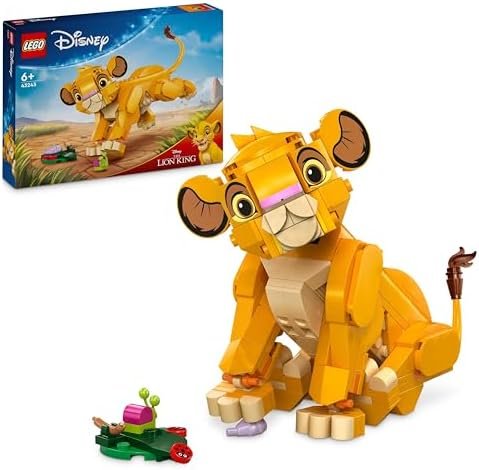LEGO Disney Simba, Le Bébé du Roi Lion, Jouet de Construction pour Enfants, Figurine à Construire, Jouet d'Activité et de Développement pour Les Garçons et Les Filles dès 6 Ans 43243