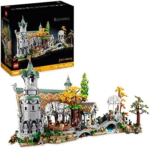 LEGO Icons Le Seigneur des Anneaux : Fondcombe - Cadeau Fête des Pères - Set de Construction pour Adulte de la Vallée de la Terre du Milieu - 15 Minifigurines Dont Frodon, Sam et Bilbon Sacquet 10316