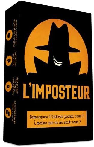 L'Imposteur - Saurez-Vous Le démasquer ? Bluff, Créativité, Jeux de Mots et Suspicions ! Jeu d'ambiance - Jeu de Cartes - Jeu de Société Adulte