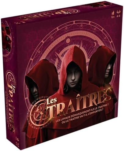 Les Traîtres - Jeu de Bluff et de Déduction - Jeu de Société Pour Enfants et Adultes à Partir de 12 ans - Démasque le Traître - A Jouer en Famille ou entre Amis - 4 à 6 Joueurs