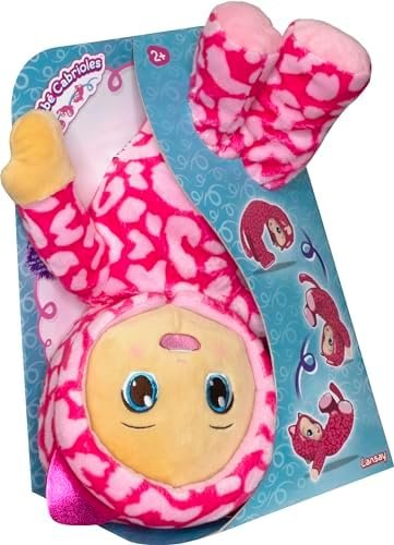 MON BEBE CABRIOLES - Poupon Interactif pour Enfants dès 2 ans - Peluche Poupée Toute Douce - Fais des Galipettes - Idée Cadeau Filles et Garçons - Fonctionne Sans Piles - Lansay